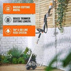 1000W Corded 2 In 1 Grass Trimmer & Brush Cutter Garden Tools DIY