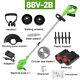 1200w Electric Weed Edger Brush Cutter Wheeled Cordless String Grass Trimmer Set