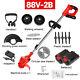 1200w Electric Weed Edger Brush Cutter Wheeled Cordless String Grass Trimmer Set