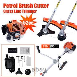 1700W Garden Brush Cutter 52cc Petrol Grass Trimmer Weed Multifunction Tool