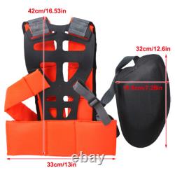 1× Adjustable Padded Shoulder Harness Strap Garden Brush Cutter Trimmer Strimmer