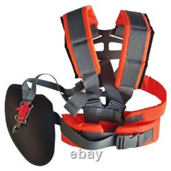 1× Adjustable Padded Shoulder Harness Strap Garden Brush Cutter Trimmer Strimmer