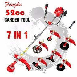 2017 Professional quality 7 in 1 Grass cutter with 52cc Engine Multi Brush