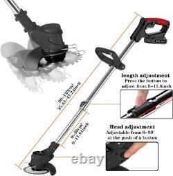 24V Ergonomic Cordless Grass Cutter with Safety Features and Adjustable Length