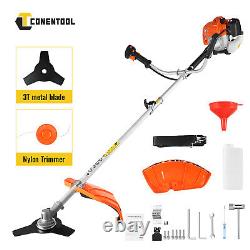 2.5kw Petrol Trimmer Brush Cutter Garden Grass Line 52cc Engine Multi-Functional