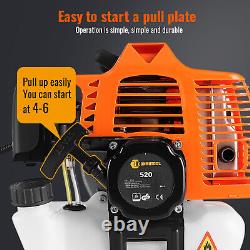 2.5kw Petrol Trimmer Brush Cutter Garden Grass Line 52cc Engine Multi-Functional