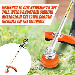 2.5kw Petrol Trimmer Brush Cutter Garden Grass Line 7000rpm Engine 52cc 5-in-1