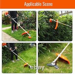 2 IN 1 Petrol Brush Cutter Garden Grass Line Trimmer 52cc 2-Stroke Engine 2.5kw