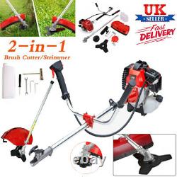 2 In 1 52cc Petrol Garden Brush Cutter Strimmer Garden Grass Trimmer Kit NEW