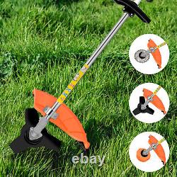 2 in 1 Petrol Brush Cutter Strimmer Garden Grass Trimmer 52cc 2 Stroke Engine