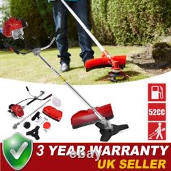 2 in 1 Petrol Strimmer Grass Line Trimmer Weed Garsden Yard Brush Cutter 52cc