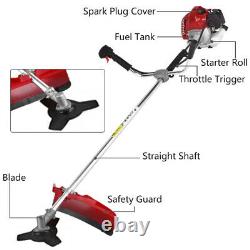 2-stroke Petrol Garden Brush Bush Cutter 52cc Grass T-rimmer Strimmer Lawn Mower