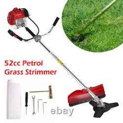 2in1 52cc Petrol Grass Strimmer Trimmer Garden Brush Cutter Edger Grass Trimmer