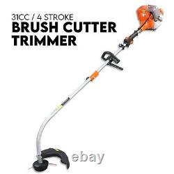 31cc Pole Brush Cutter Trimmer Line Whipper Snipper Tree Pruner Garden 4 STROKE