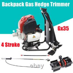 3IN1 4-Stroke Backpack Cultivator Tiller Lawn Mower Brush Cutter Hedge Trimmer