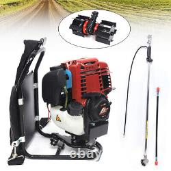 3IN1 4-Stroke Backpack Cultivator Tiller Lawn Mower Brush Cutter Hedge Trimmer