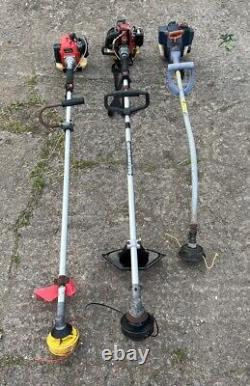 3 Petrol Strimmers Brushcutters Kawasaki TD24 TG24 Husqvarna Spares Or Repairs