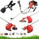 3 In 1 Petrol Brush Cutter Strimmer Grass Trimmer Garden 52cc 2 Stroke Kit