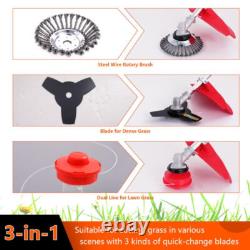 3 in 1 Petrol Brush Cutter Strimmer Grass Trimmer Garden 52cc 2 Stroke Kit