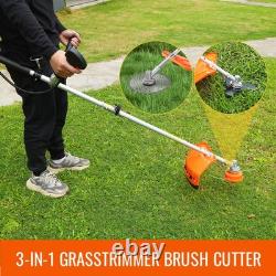 3in1 Petrol Grass Trimmer Brush Cutter 52cc Multi Function Garden Grass Strimmer