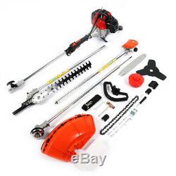 4 In 1 Hedge Trimmer Multi Tool Petrol Brush Cutter Garden Chainsaw Powerful UK