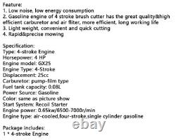 4 Stroke Engine Petrol Motor Replaces Honda GX25 Engine Brush Cutter Strimmer