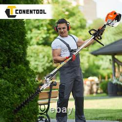 52CC 5 in1 Hedge Trimmer Multi Tool Petrol Strimmer Brush Cutter Garden Chainsaw