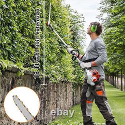 52CC 5 in 1 Gas Pole Saw Brush Cutter Gas Hedge Trimmer for Tree Weed Multi Tool