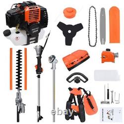 52CC 5 in 1 Hedge Trimmer Multitool Petrol Strimmer Brush Cutter Garden Chainsaw