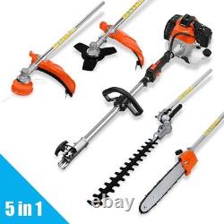 52CC 5 in 1 Hedge Trimmer Multitool Petrol Strimmer Brush Cutter Garden Chainsaw