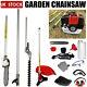 52cc Garden Hedge Trimmer 5 In 1 Petrol Strimmer Chainsaw Brushcutter Multi Tool