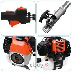 52 CC 5 In 1 Petrol Grass Strimmer Trimmer Brush Cutter Hedge Trimmer Chainsaw