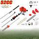 52 Cc 5 In 1 Petrol Strimmer Brush Cutter, Hedge Trimmer Chainsaw 2-stroke