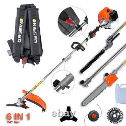 52 CC 5 in 1 Hedge Trimmer Multi Tool Petrol Strimmer BrushCutter Garden Chainsa