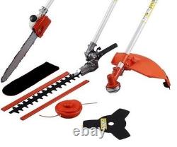 52 CC 5 in 1 Hedge Trimmer Multi Tools Petrol Strimmer BrushCutter, Chainsaw