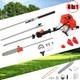 52 Cc 5 In 1 Mulit-tool Petrol Strimmer Brush Cutter, Hedge Trimmer Chainsaw