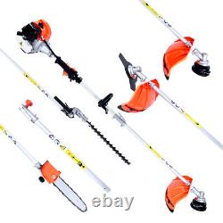 52 cc 5 IN 1 PETROL STRIMMER BRUSH CUTTER, HEDGE TRIMMER CHAINSAW MULTI TOOL NEW