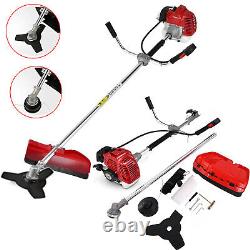 52cc 2 in1 Hedge Trimmer Garden Multi Tool Set Strimmer Chainsaw 1 Yrs warranty