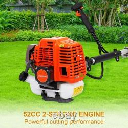 52cc 2 in 1 Weed Eater Petrol Powered Brush Cutter and String Trimmer 2-Cycle
