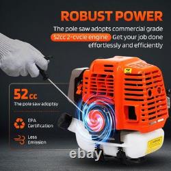52cc 2 in 1 Weed Eater Petrol Powered Brush Cutter and String Trimmer 2-Cycle