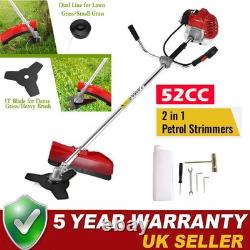 52cc 2in1 Petrol Grass Strimmer Multi Garden Tool Set Brush Cutter Strimmer