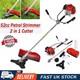 52cc 2in1 Petrol Grass Strimmer Trimmer Brush Cutter Garden Tool 5 Year Warranty