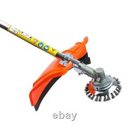 52cc 4in1 Petrol Garden Strimmer Brushcutter / Weed & Moss Wire Brush for garden