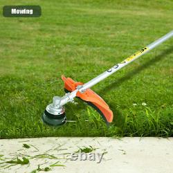 52cc 5in1 Garden Multi Tool Grass Trimmer Brush Cutter Petrol Chainsaw Pruner UK