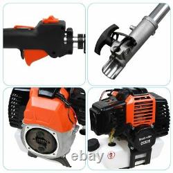 52cc 5in1 Grass Trimmer Multi Tool Petrol Strimmer Brush Cutter Garden Chainsaw