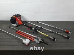 52cc 5in1 Hedge Trimmer Multi Tool Petrol Strimmer Cutter Garden Chainsaw B1960