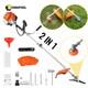 52cc 5in1 Multi Tool Garden Set Chainsaw Grass Strimmer Hedge & Brush Cutter