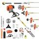 52cc 6 In 1 Petrol Garden Tool Compatible With Conentool Brush Cutter Trimmer
