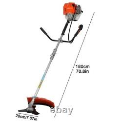 52cc Gas String Trimmer 2-Stroke Weed Wacker Brush Cutter Handheld 2in1 Trimmer
