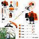 52cc Multi Function 5-in-1 Petrol Strimmer Garden Tool Brush Cutter Chainsaw